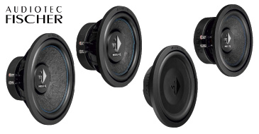 AUDIOTEC FISCHER – HELIX K 8W, K 10W, K 10S, K 12W – hochwertige Subwoofer mit 2 x 2 Ohm Doppelschwingspule