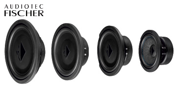 AUDIOTEC FISCHER – HELIX IK W6, IK S8, IK S10-SVC2, IK S12, die IMPACT Woofer Serie, besonders flache Basstreiber