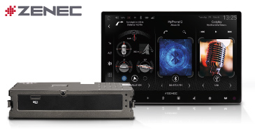 ZENEC Z-N1000 – 2-teiliges Multimediasystem (22,9 cm / 9“ Touchscreen plus Rechner), Autoradio mit Wireless Android Auto / Apple CarPlay, DAB+, zum Navi erweiterbar